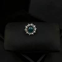 retro mini brooch for women men suit luxury collar pin clasp original design fixed clothes small accessories rhinestone jewelry