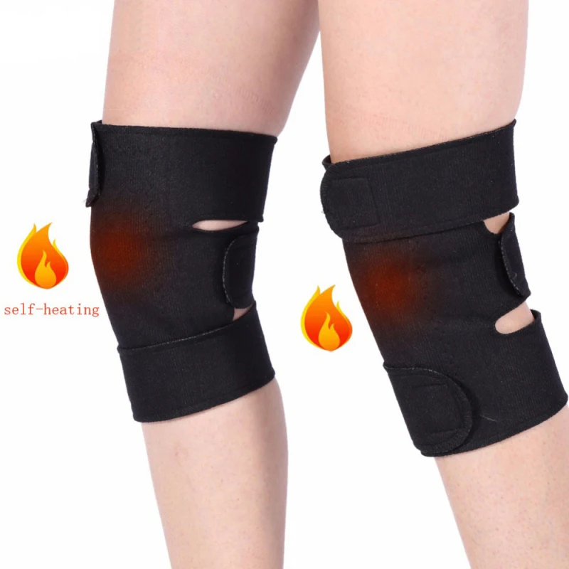 

1 Pair Magnetic Therapy Kneepad Pain Relief Arthritis Brace Support Patella Knee Sleeves Pads Tourmaline Self-Heating Knee Pads