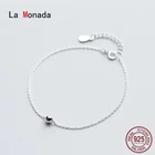 Женский браслет с бусинами La Monada 16 + 3 см, серебряный браслет на руку, женский браслет из стерлингового серебра 925 пробы для девушек