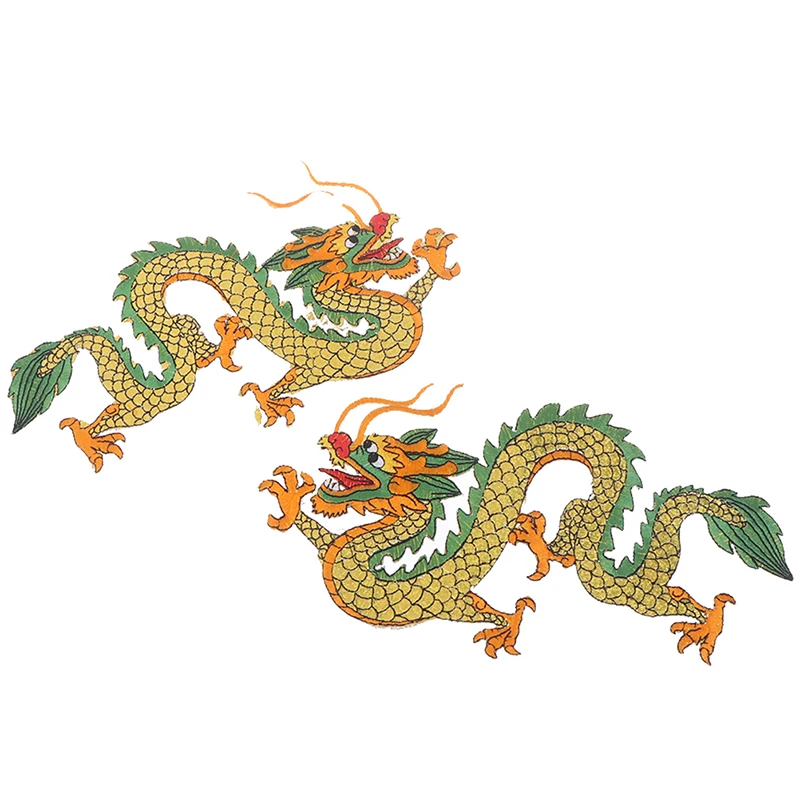 Вышитые нашивки дракона для одежды пришитые на наклейку Швейные аксессуары