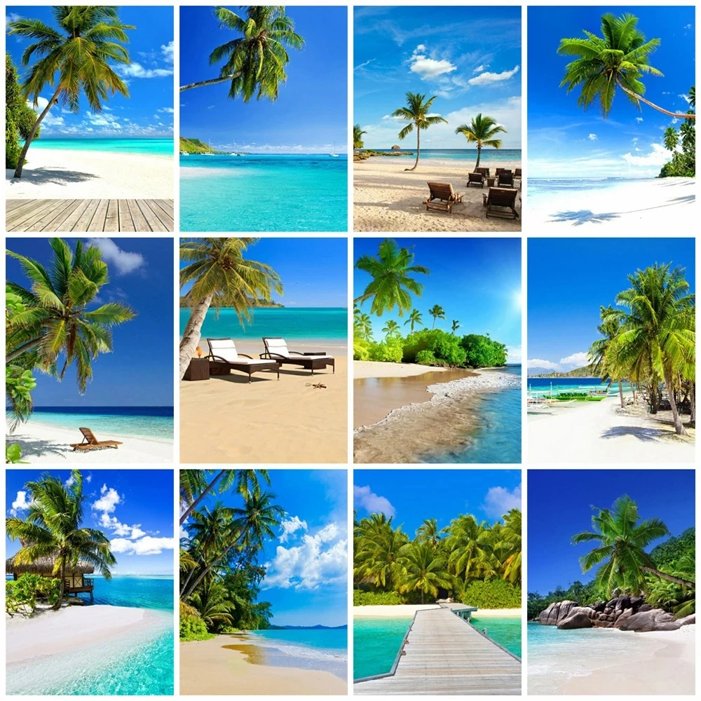 

5D Diamond Painting Full Square Round New Arrivals Seaside Diamond Embroidery Beach Landscape Cross Stitch Art Home Decor