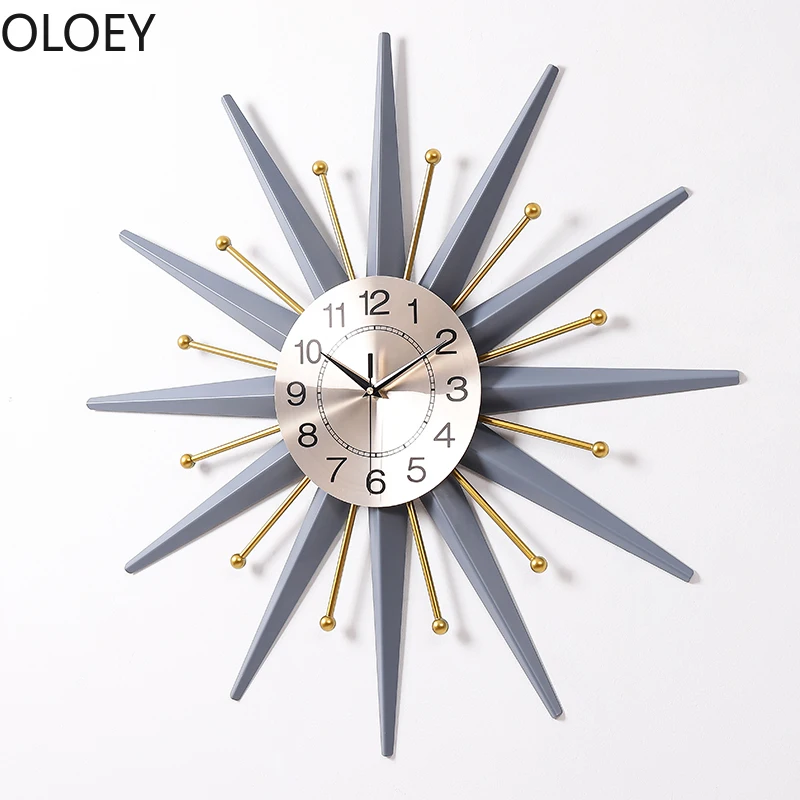 Настенные часы в скандинавском стиле металлические большие настенные с