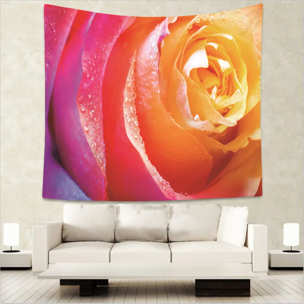 Монстера настенный гобелен ткань Мексиканский декор тропические листья