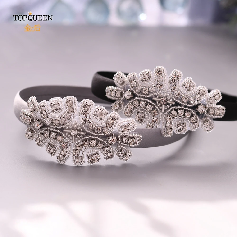TOPQUEEN роскошные стразы ободок в стиле барокко обруч для волос свадебный тиара