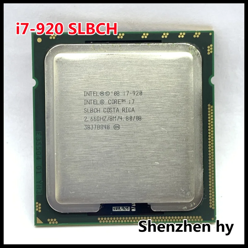 

I7-920 i7 920 SLBCH 2,6 ГГц четырехъядерный процессор 130 Вт 8 Мб LGA 1366