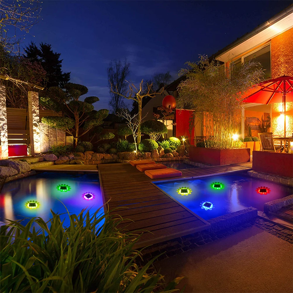 

2Pcs Outdoor Garden Path Luminous Lamps Landscape LED Solar Lawn Stake Night Light Colorful Sunflower Garden Waterproof