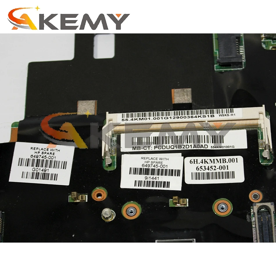 649747-001 аккумулятор большой емкости для HP Elitebook 2760P i5-2540M Материнская плата ноутбука