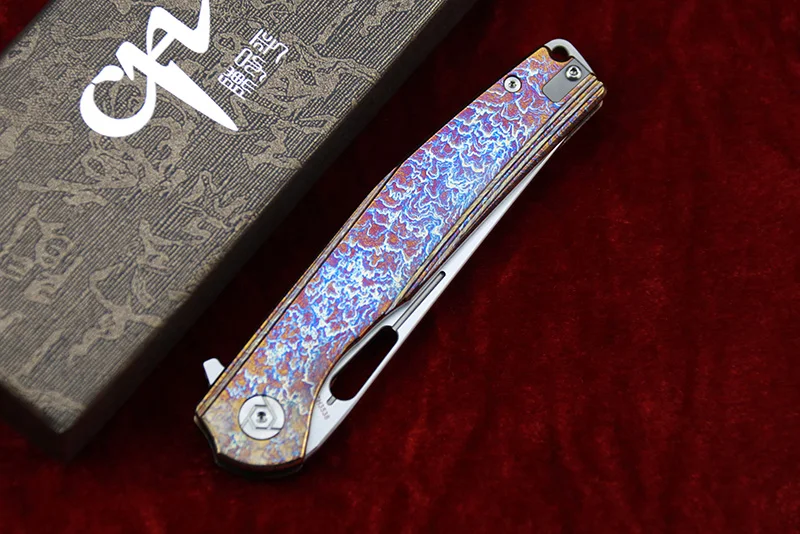 

New CH3538 folding knife S35VN blade titanium alloy handle tactics camping hunting fishing trekking pocket fruit knives EDC tool