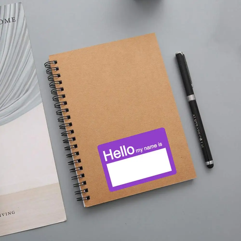 2021New Hello меня зовут наклейки значки с именем ярлыки отлично подходят для детей