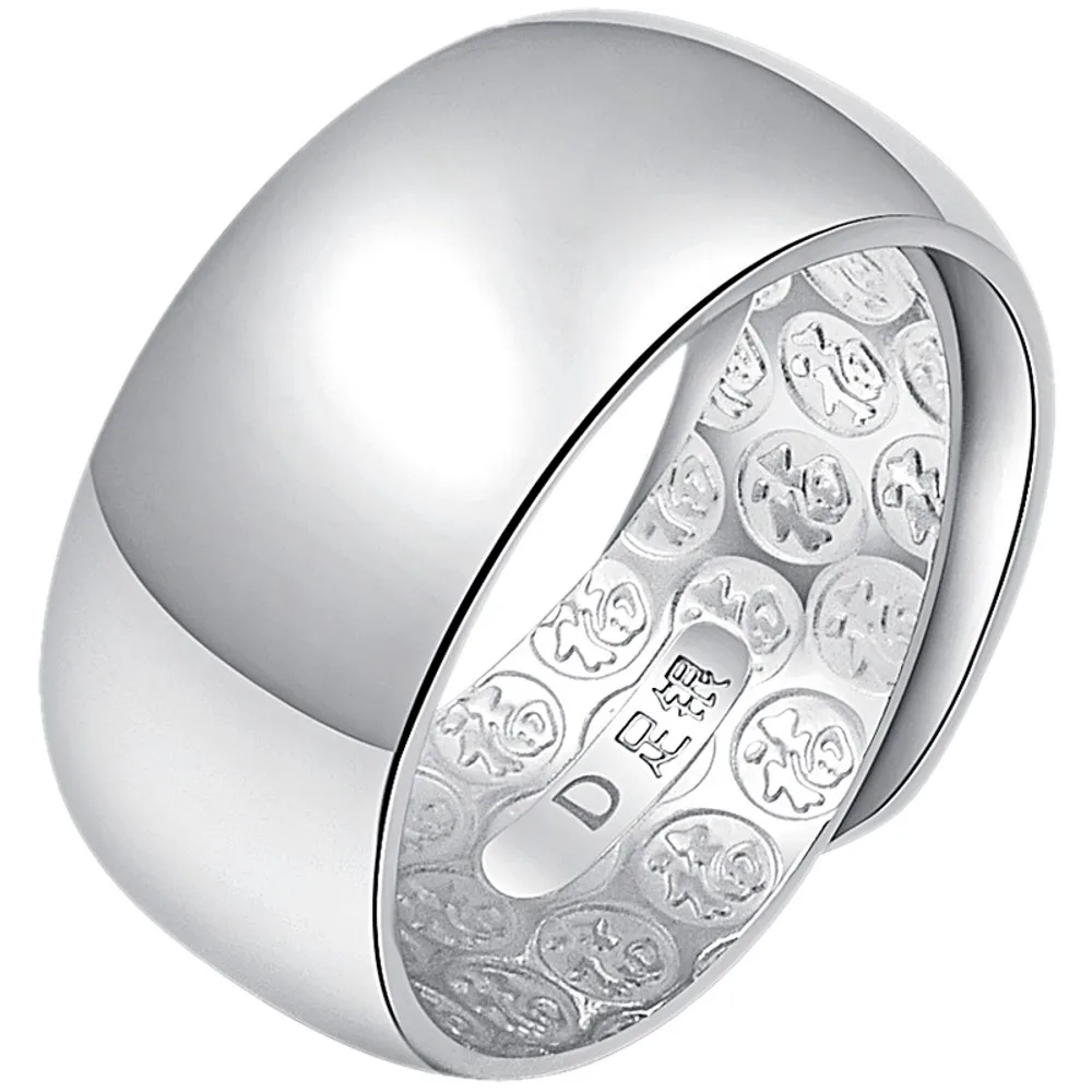Thumb rings Wang Chunyin ring 990 smooth index alive Men exaggerated large fat silver personality | Украшения и аксессуары