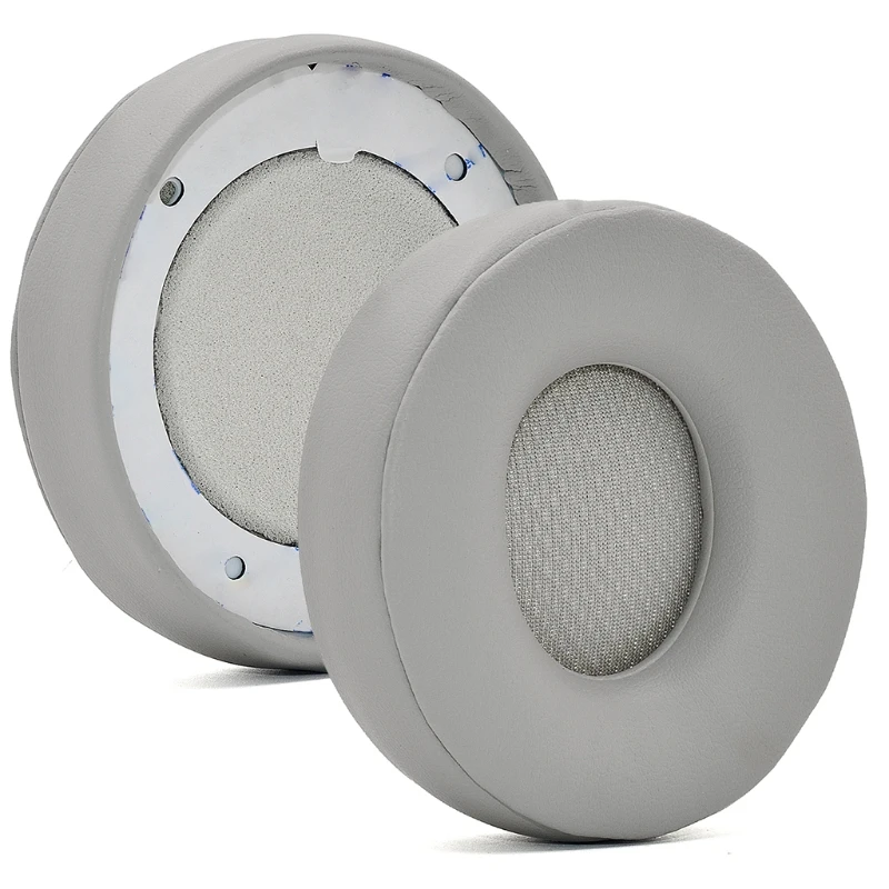 

X37D 2 Pieces Replacement Earpad Cushion Cover for Solo Pro Headphones Superb Comfort Adhesive Thick Earphone Sponge Ear Pads