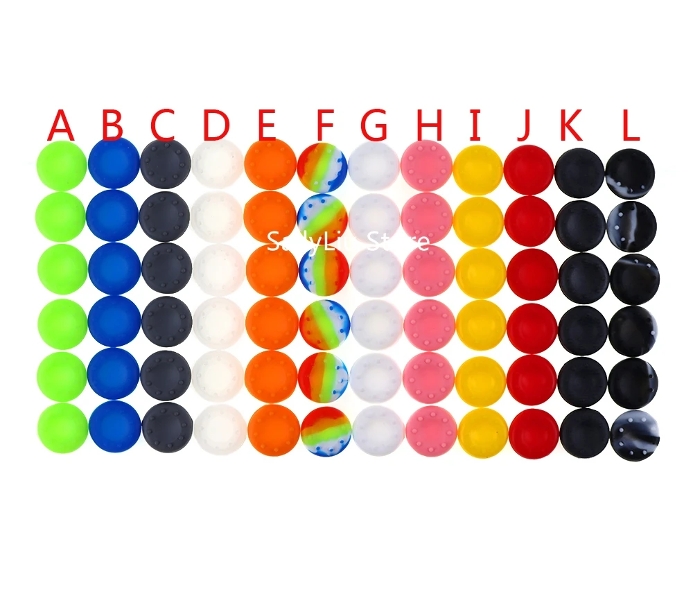 Силиконовые стики для джойстика 100 шт. крышка геймпада PS4 Pro Slim контроллер PS3 Xbox 360