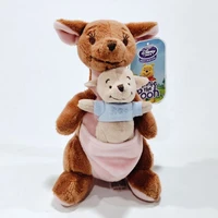 free shipping 18cm pooh bear friend baby roo kangaroo and kanga animal stuffed plush toys for children birthday gift