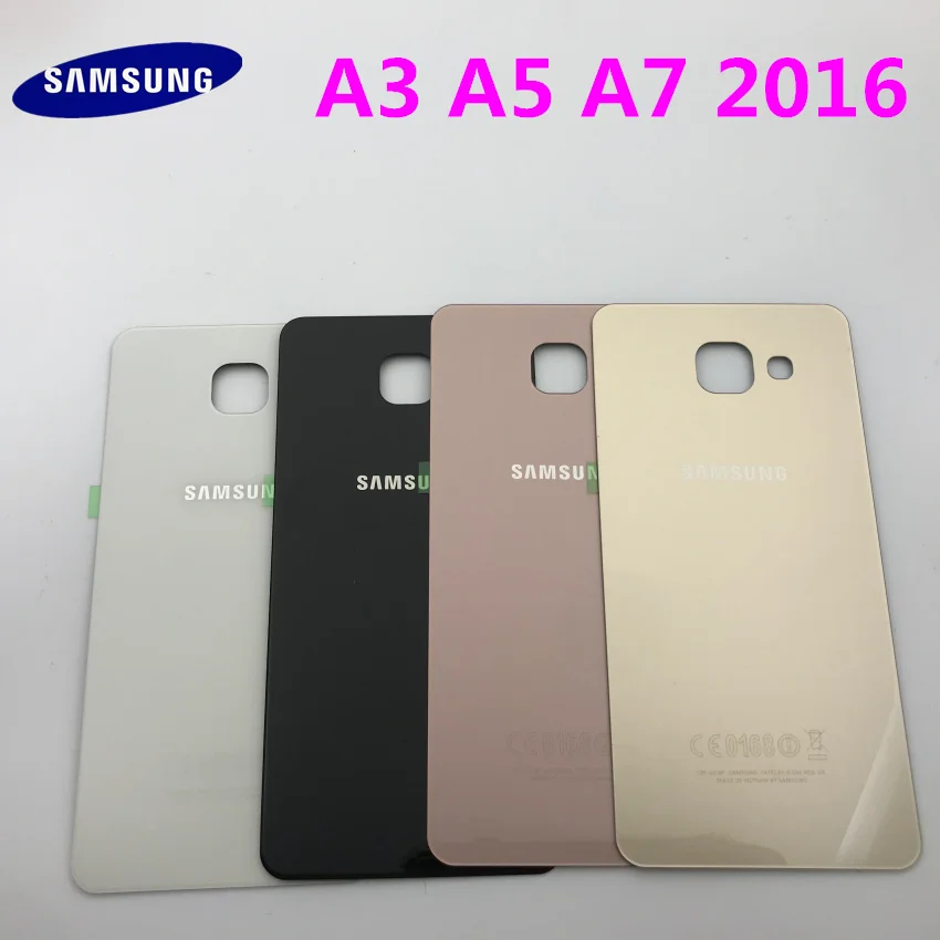 Задняя панель стеклянная задняя крышка батарейного отсека для Samsung Galaxy A3 A310 A310F A5