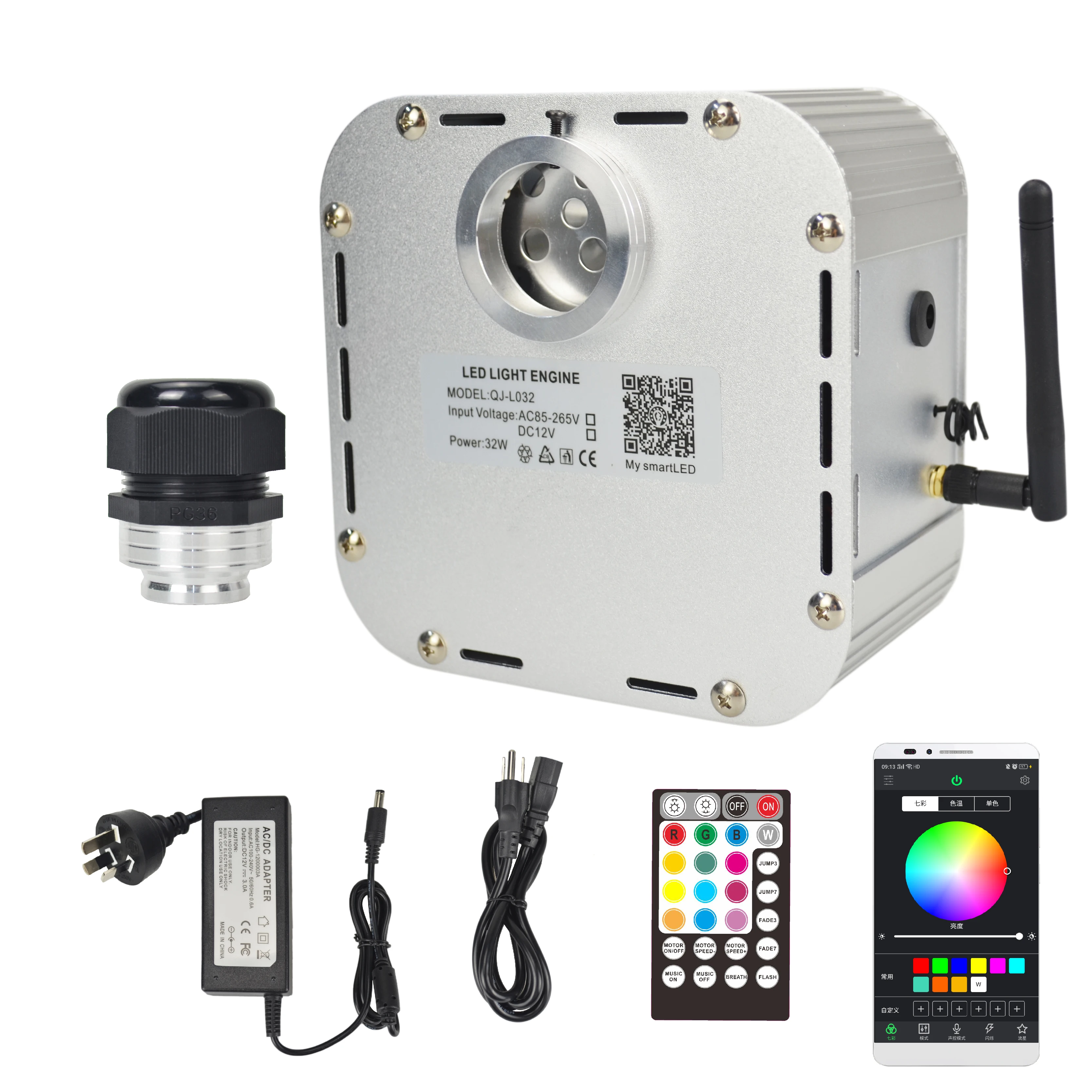 Светодиодный драйвер двигателя с мерцающими волоконными двигателями