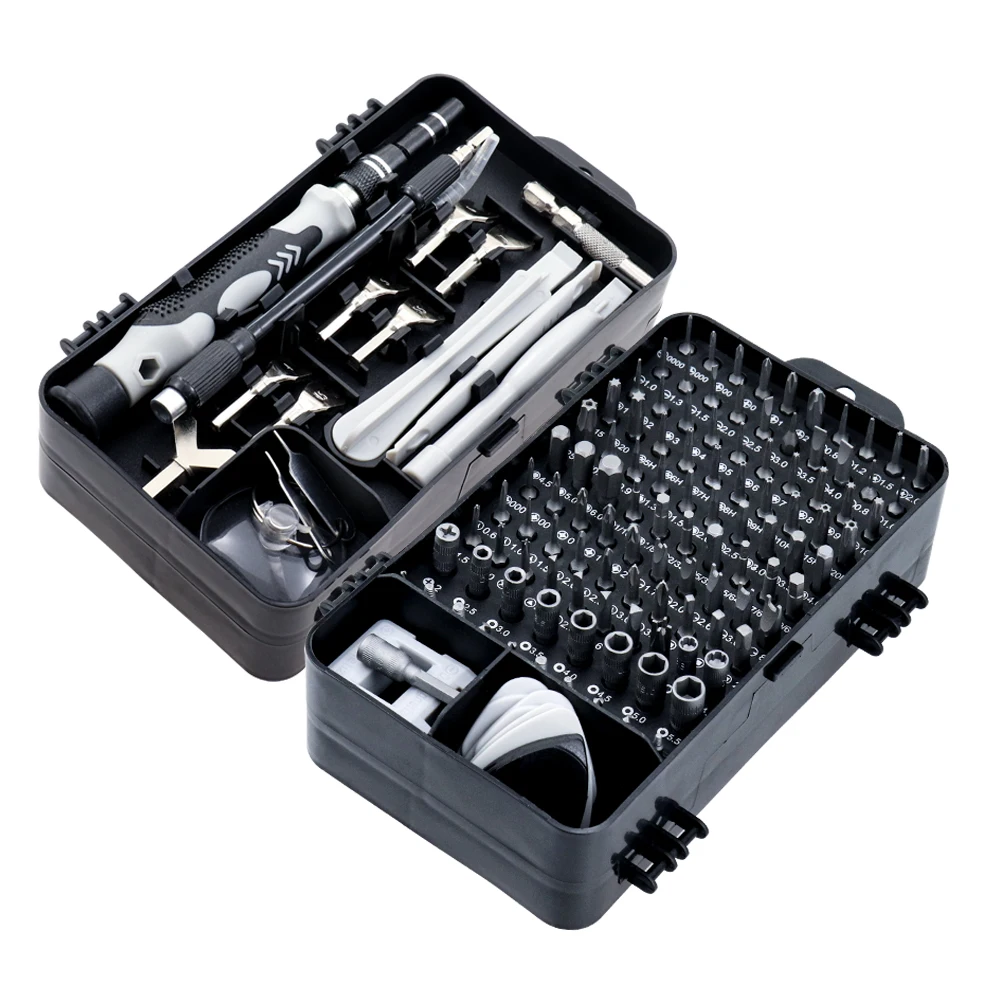 

135 in 1 S2 Screwdriver Set of Screw Driver Bit Set Multi-function Precision Mobile Phone Repair Device Hand Tools Kit Torx Hex