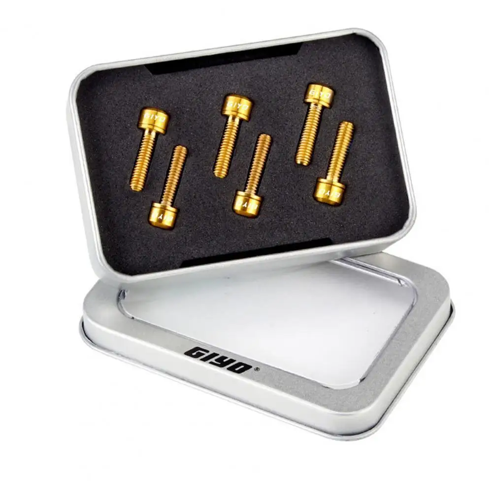 

Bike Parts 6Pcs Useful Superior Quality Bike Stem Bolts Bike Supplies Bike Stem Bolts Vibrant Color for Outdoor