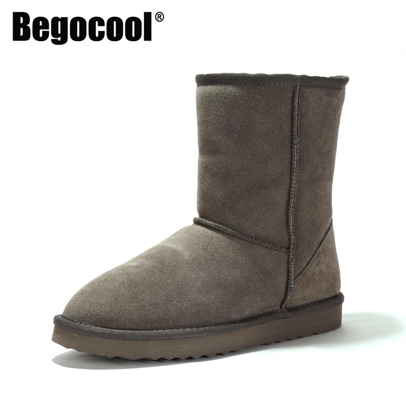 Begocool женские зимние сапоги из натуральной воловьей кожи австралийские теплые