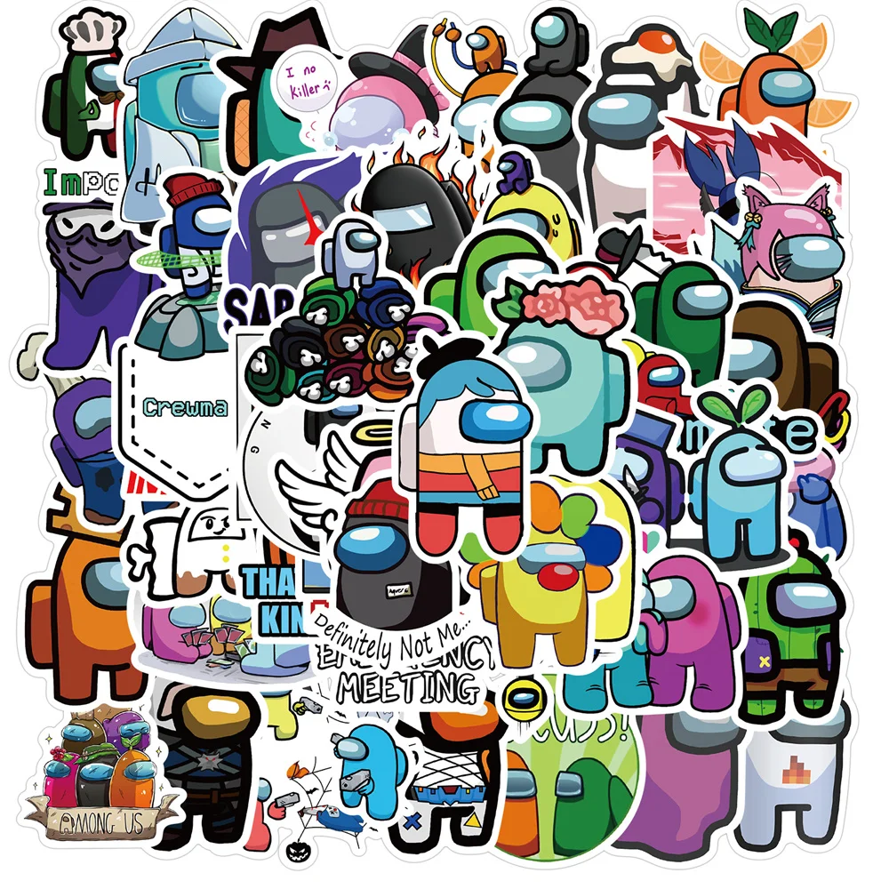 

10/30/50PC New Game Space Werewolf Killing Graffiti Sticker Trolley Box Motorcycle Helmet Decoration Sticker Wholesale