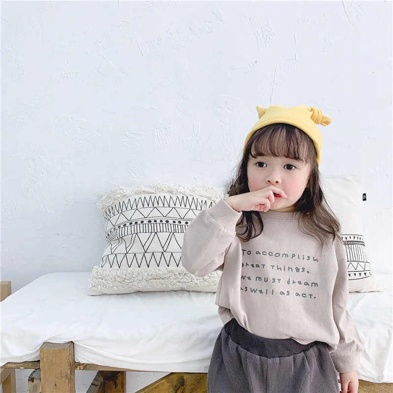 2021 New Spring Autumn Printed Long Sleeve Children's T-shirts Baby Boys Girls Clothing Top Fashion Boy Girl Clothes Kid T-shirt