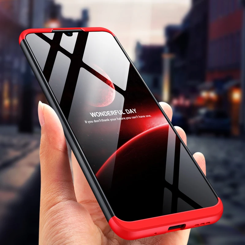 Чехол GKK 360 градусов для Xiaomi Redmi 9 9A 9C чехол 3 в 1 противоударный защитный жесткий