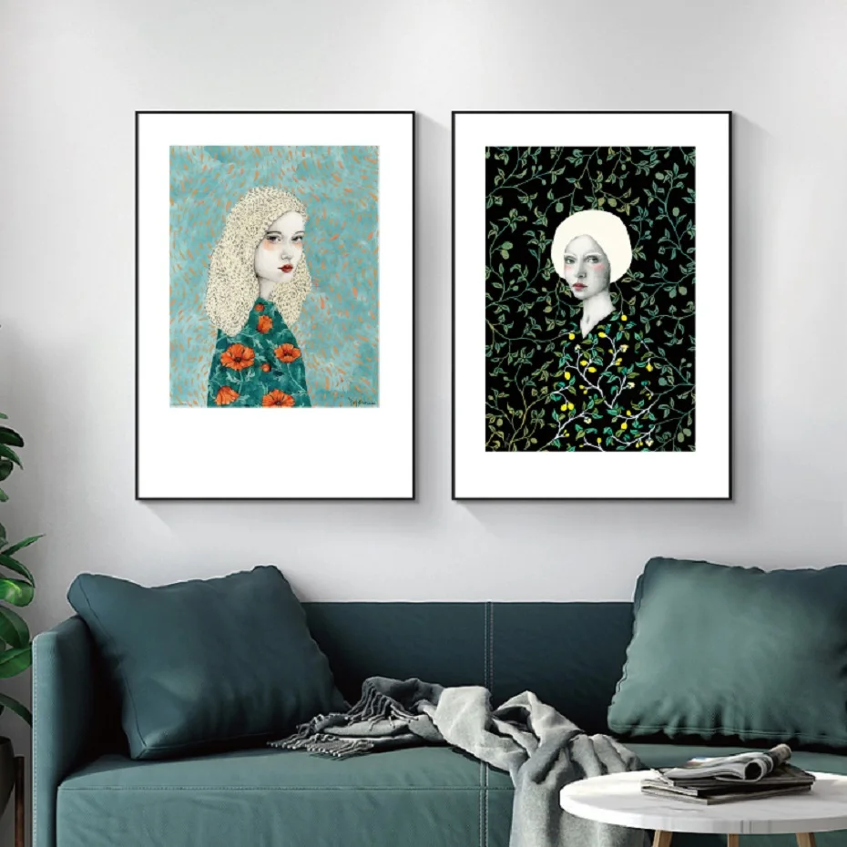 

Nordic Art Minimalist Beauty Girls Posters And Prints Figure Woman Wall Art Canvas Paintings Pictures for Girls Room Home Decor