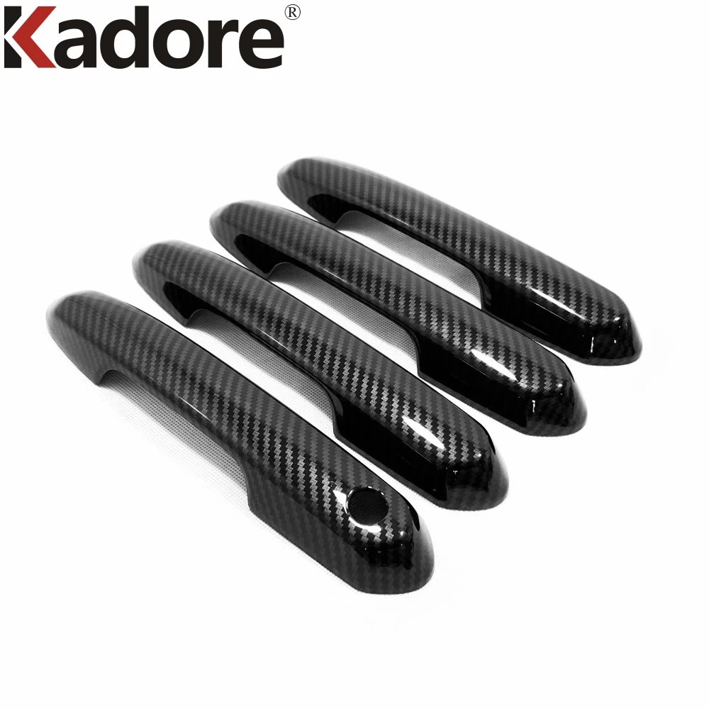 

4 шт., накладки на ручки для Toyota Highlander Hybrid 2021 2022 из углеродного волокна