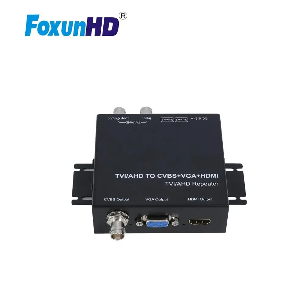 Преобразователь TVI/AHD/CVI/CVBC на HDMI/CVBS/VGA с видеовыходом поддержка NTSC/PAL TVH2 300 м HDMI