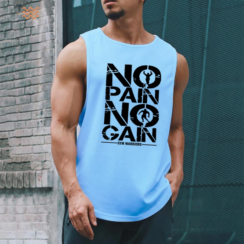 Майка мужская сетчатая быстросохнущая модная спортивная одежда для бега