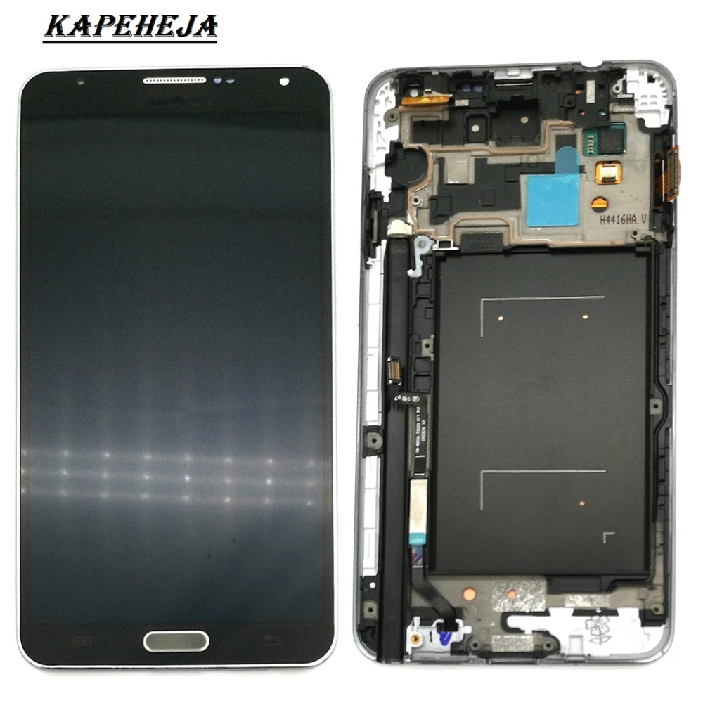 

Super AMOLED LCD Display For Samsung Galaxy Note 3 N900 N9005 N900A N900V LCD Display Touch Screen Digitizer Assembly With Frame