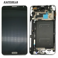 Super AMOLED LCD Display For Samsung Galaxy Note N900 N9005 N900A N900V LCD Display Touch Screen Digitizer Assembly With Frame