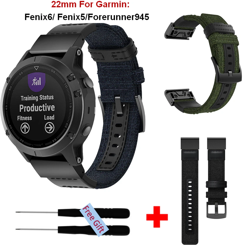 Новейший кожаный ремешок для наручных часов Quick Fit 22 мм для Garmin Fenix 6, ремешок для наручных часов Garmin Fenix 5, ремешок для наручных часов Forerunner 935