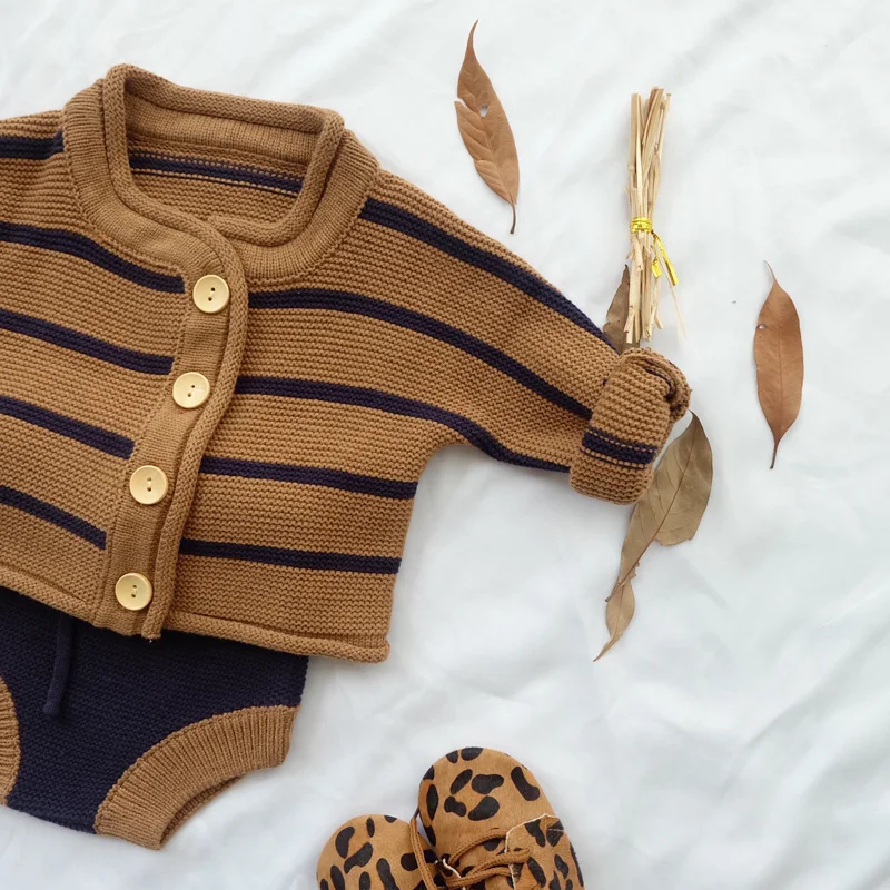 Lovely Baby Boys Winter Clothes Sets Toddler Girls Knit Sweater Bloomers Korean Outfit | Детская одежда и обувь