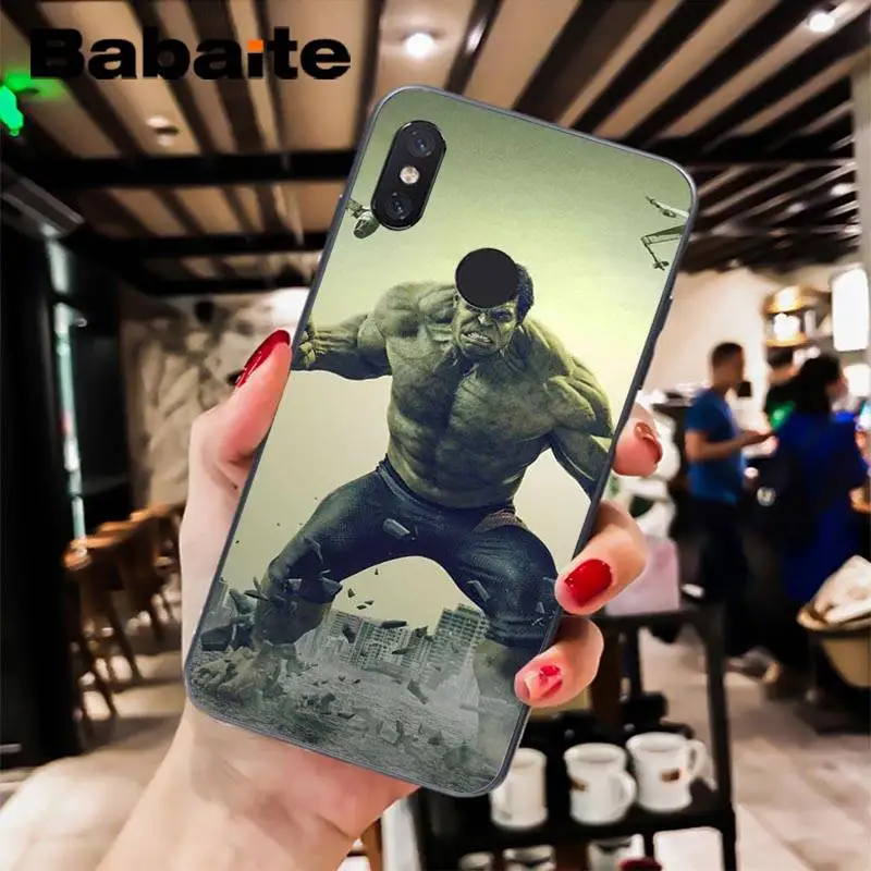 Babaite Marvel Heroes Халк черный ТПУ Мягкий силиконовый чехол для телефона чехол для Xiaomi 6 MIX2 8SE K20 REDMI 5A NOTE4X 7 6A мобильные чехлы - Цвет: A13