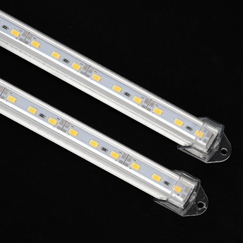 

2 Pcs Aluminum Alloy Rigid LED Strip Rod Light Waterproof 12V 50CM