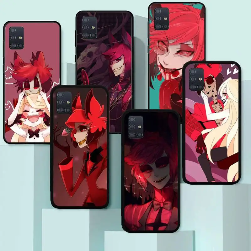 

Hazbin hotels Alastor Anime Phone Case TPU for Samsung Galaxy J2 J4 J5 J6 J7 J8 Note5 7 8 9 10 20 2018 Cover