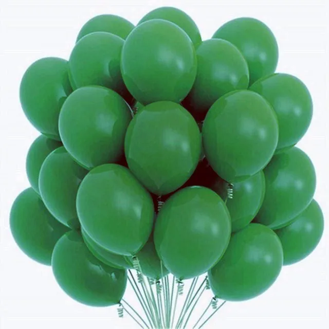 Dark green 20 шт. 12 дюймов Свадебные латексные шары украшения для дня рождения Надувные Воздушные шары Детские игрушки детский душ баллон гелия - Color: Dark green