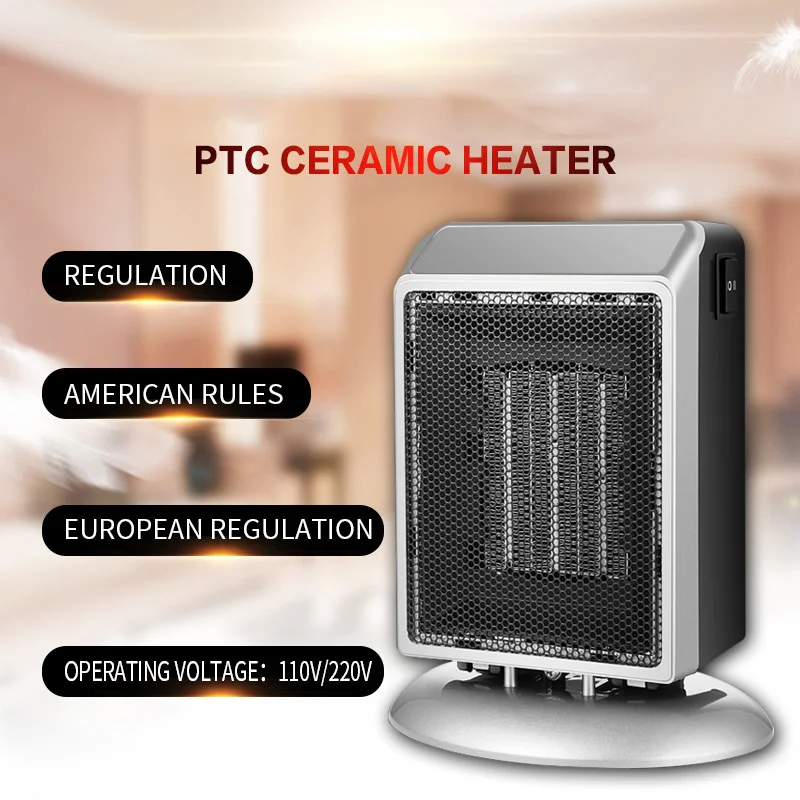 900W Mini Electric Heater Fan Warm Heating Air Heater High Quality Household Energy-Saving Appliances PTC Warmer Machine QN37