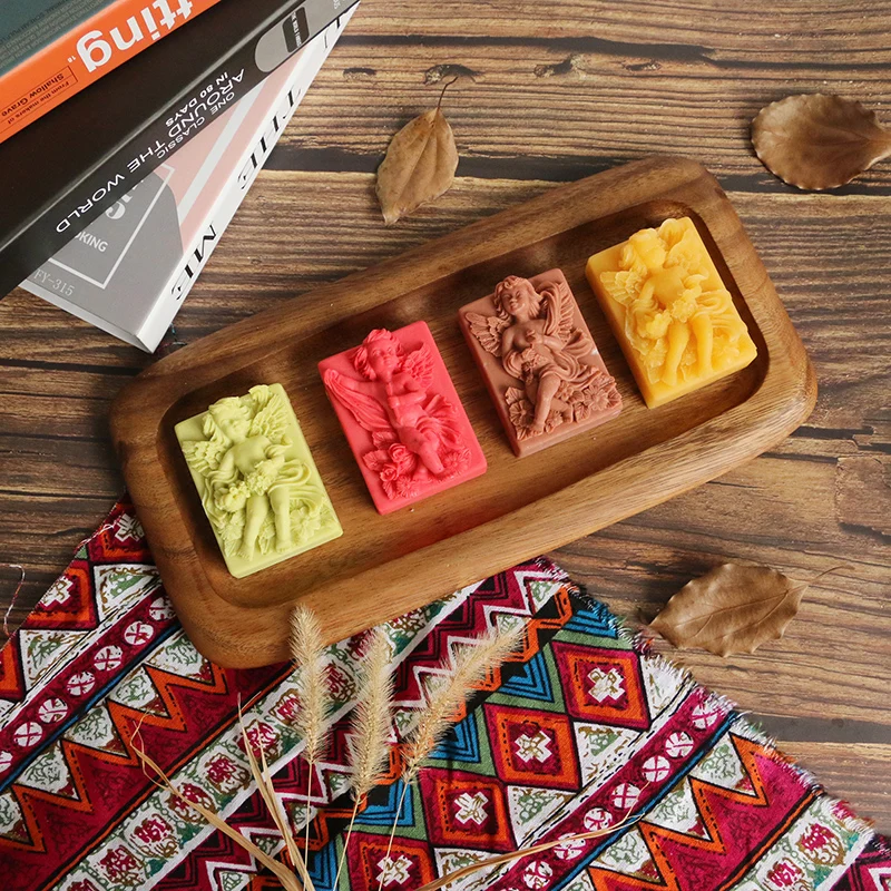 3D силиконовые формы для мыла Ангел прямоугольное мыло формы DIY Искусно сделанные формы ручной работы формы для мыла
