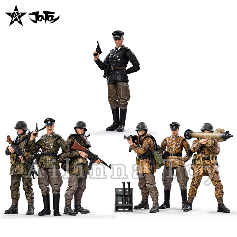 

[Exclusive]JOYTOY 1/18 3.75inches Action Figures WWII Series (Extra Figure For Free) Anime Collect Model For Gift Free Shipping