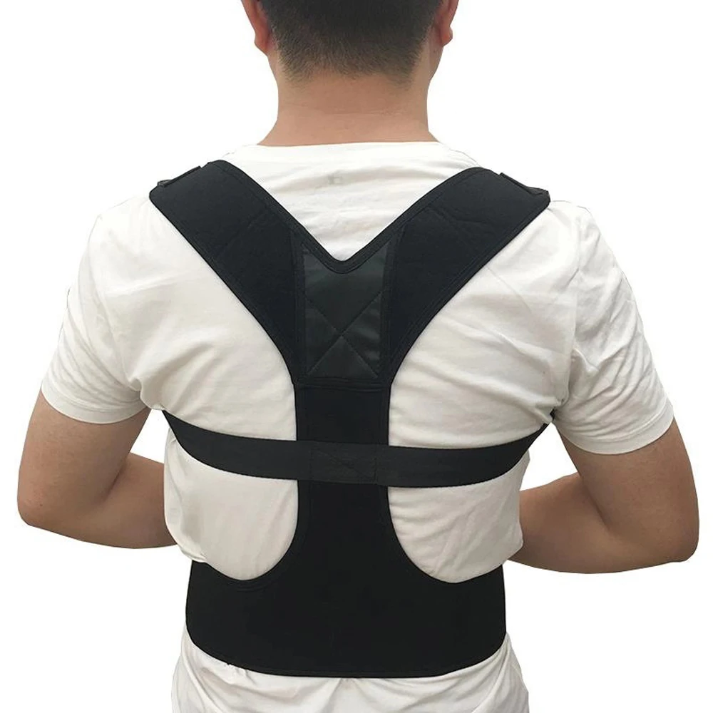 

Upper Back Posture Corrector Clavicle Support Orthopedic Back Slouching Corrective Spine Brace Support Belt for Student Adult