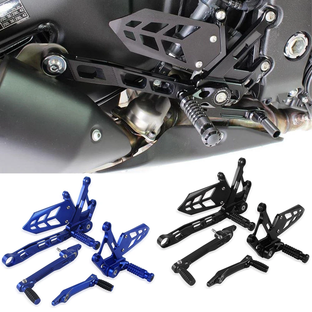 MT10 FZ10 мотоцикл алюминиевый регулируемый задний комплект для ног подножки Сзади