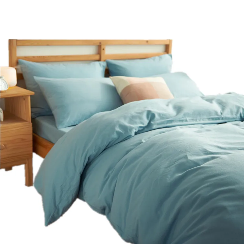 Новый товар однотонный Комплект постельного белья из 4 предметов постельное