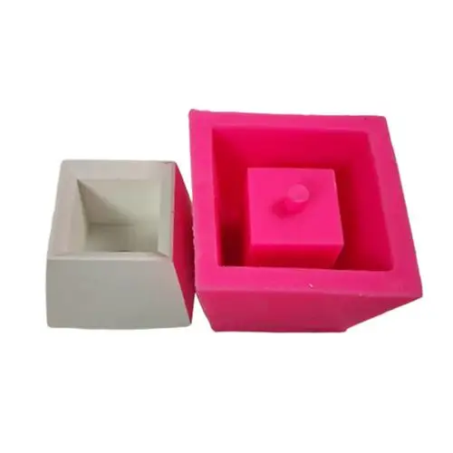 Clay Cement Silicone Mold Concrete Flower Pot Decorative Geometric Polygonal Succulent Plants Vase Mold Office Home Decoration