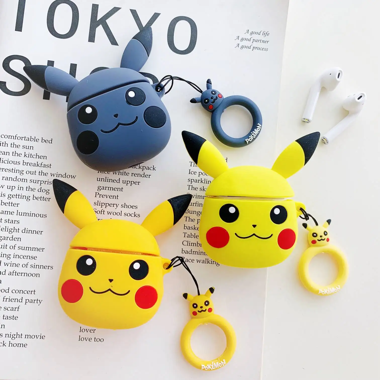 Чехол для AirPods с милым мультяшным забавным рисунком, силиконовый чехол для Airpods, беспроводной чехол для наушников Air pods 2, силиконовый чехол, fundas
