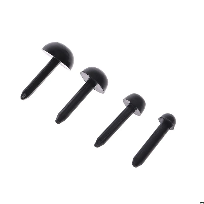 

100Pcs 3mm/4mm/5mm/6mm DIY Doll Puppet Plastic Black Pin Safety Eyes For Handmade Teddy Bear Doll Craft Children Kids Toy
