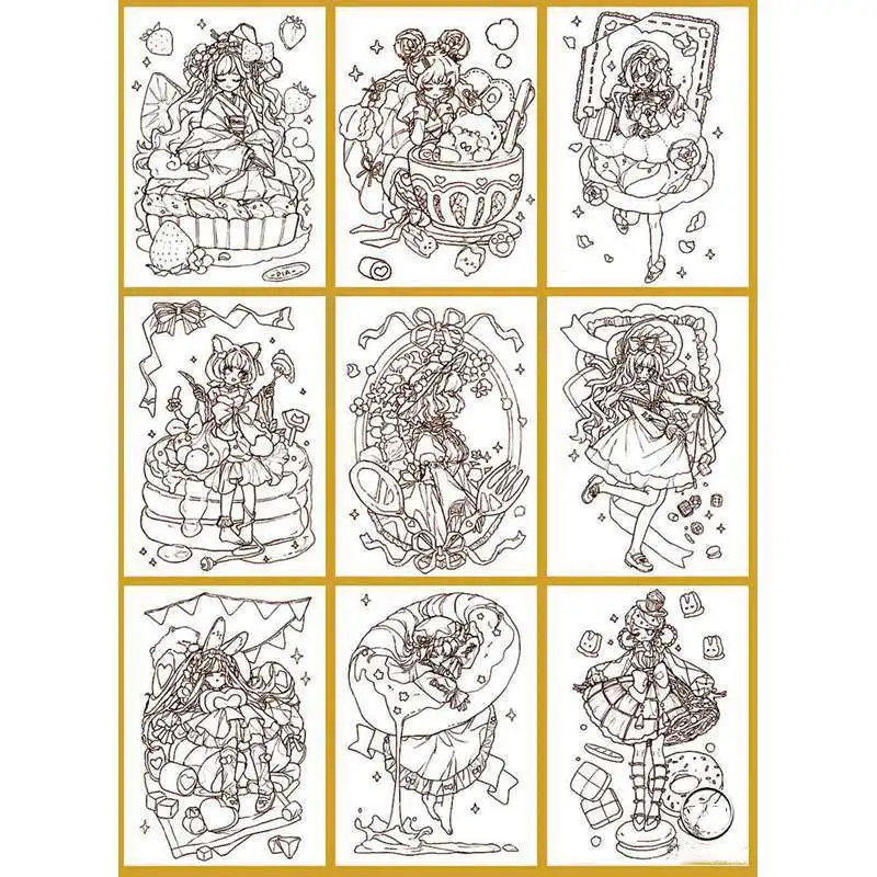 Cena Anime Baohong 100% Bawełna 300g Akwarela Papier Do Malowania Profesjonalny Cartoon Puste Tutorial Szkic Kolorowanki Papier Sztuka Dostaw