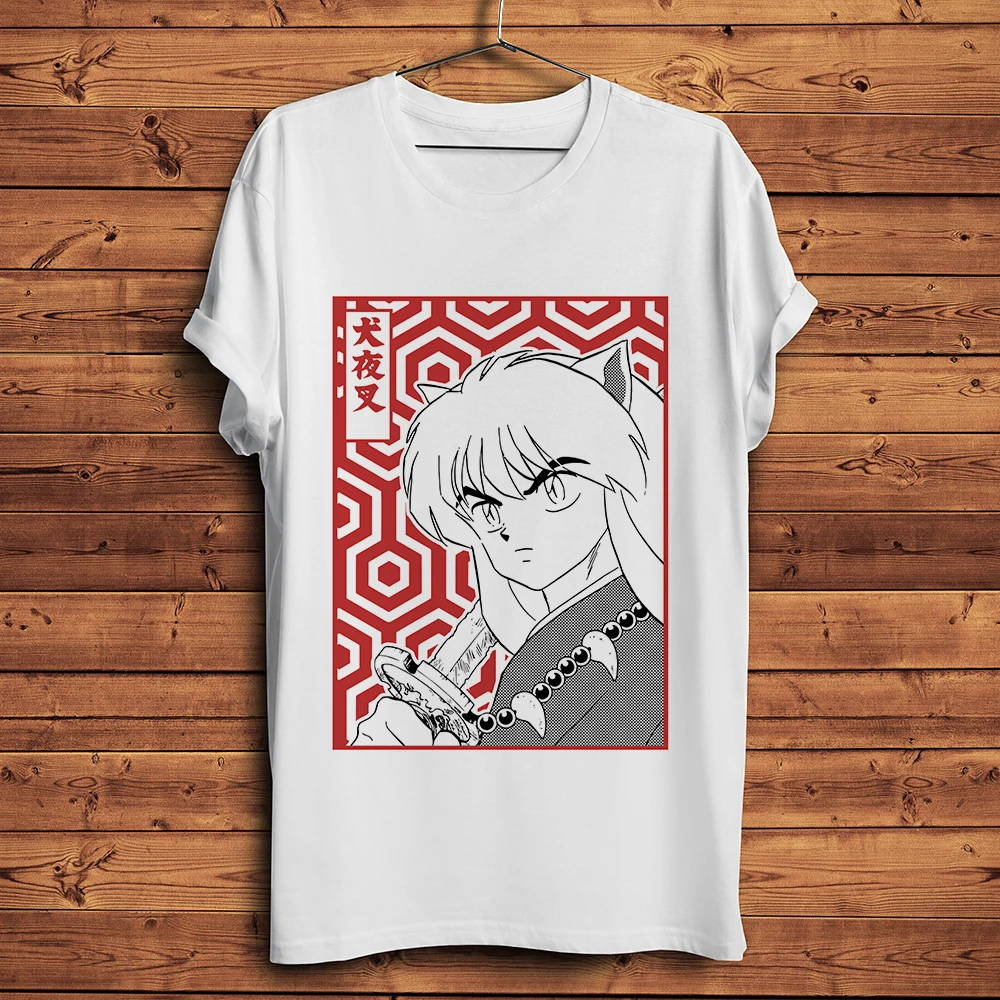 Inuyasha забавная аниме футболка мужская новая белая Повседневная с коротким
