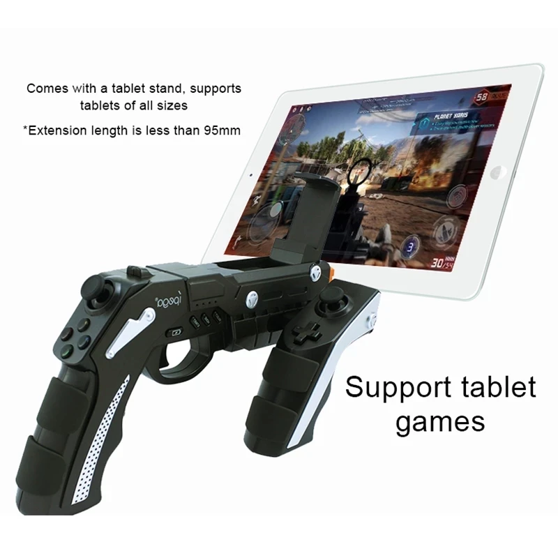 IPEGA 9057 PG-9057 Gun Style Wireless Bluetooth Game Controller Joysticker Gamepad Handset for Cellphone Tablet TV Box | Электроника