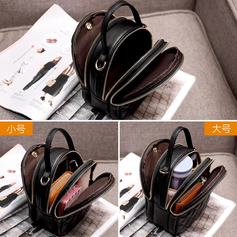 

Women's Mini Travel Backpack Luxury PU Leather Kawaii Backpack Cute Fashion Small School Bags for Girls Crossbody Bag for Women